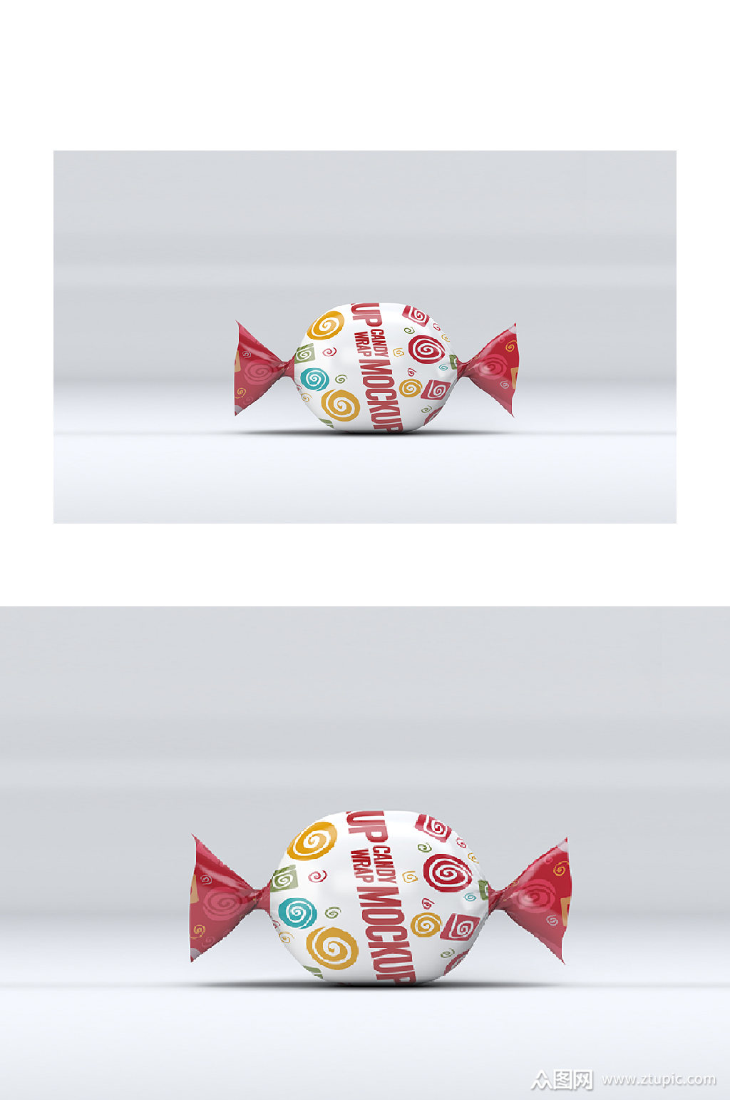 糖果包装样机粉红