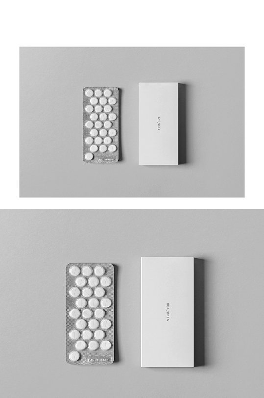 纸盒包装样机灰色