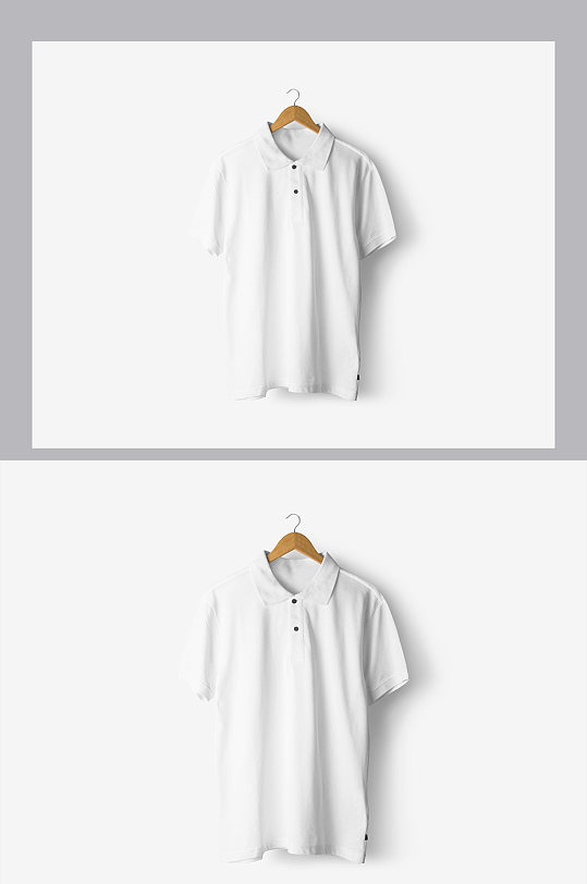 polo衫白色短袖样机