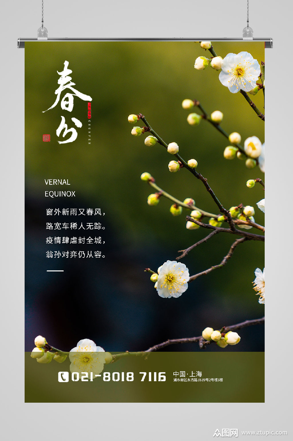 春风节气宣传海报素材