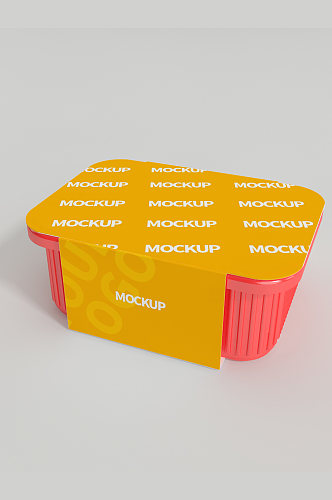 方便食品泡面盒样机宣传塑料泡面盒自热火锅
