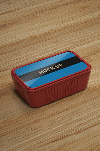 方便食品泡面盒样机宣传蓝红泡面盒自热火锅