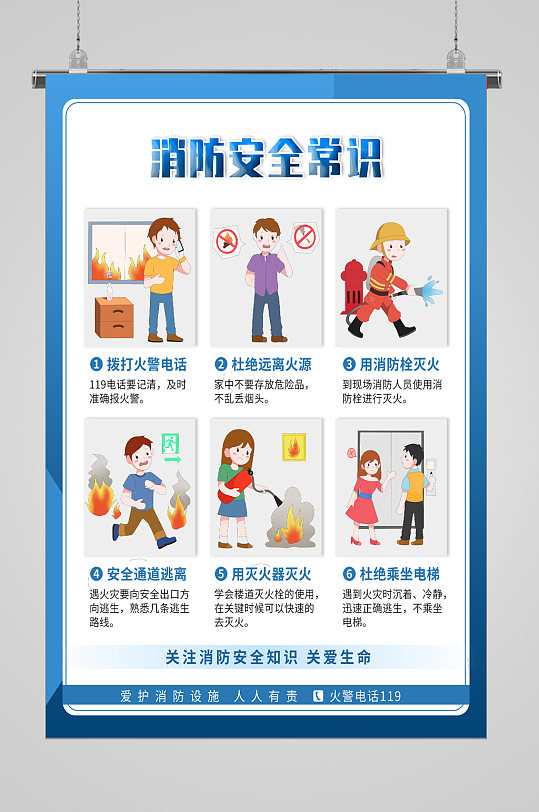 消防安全选择展板常识