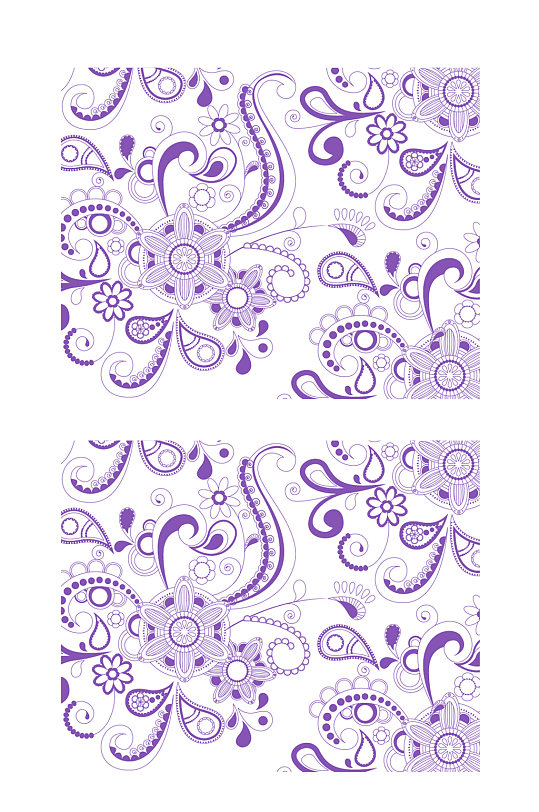 矢量装饰紫色花色纹理图案