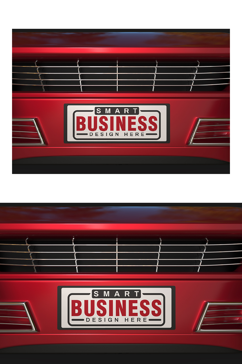 个性LOGO红车展示样机素材