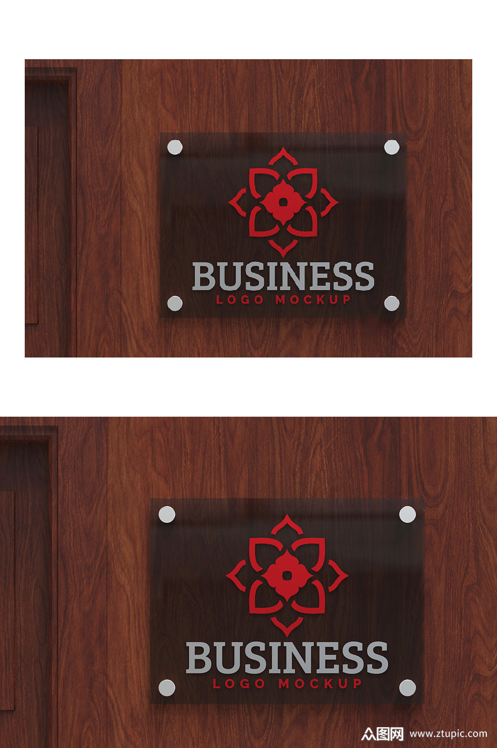 个性logo红黑展示样机