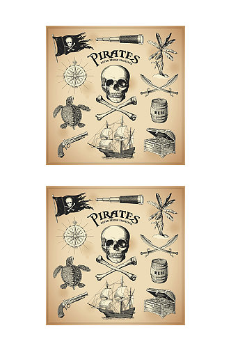 海盗船元素藏宝图样机宣传