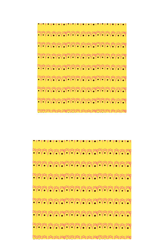 黄色英文微信分隔符可爱免扣元素平铺背景