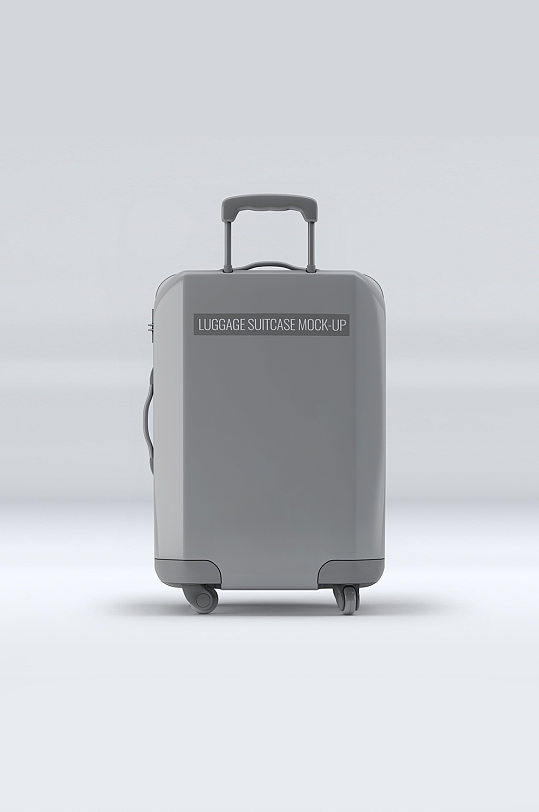 行李箱宣传灰色展示样机
