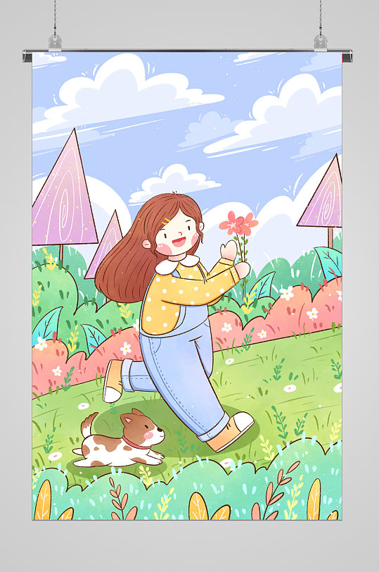 春天的背景海报图片-春天的背景海报设计素材-春天的背景海报模板下载