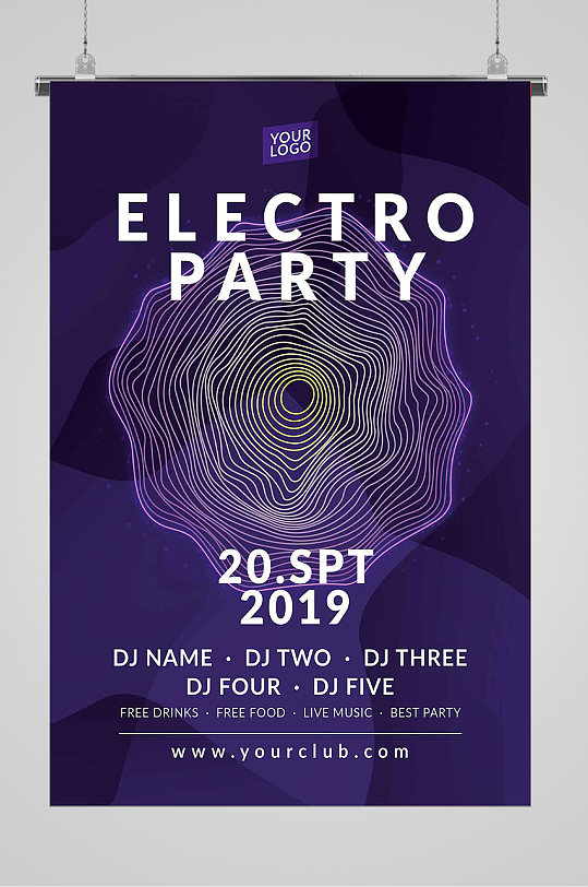 彩色流纹海报音乐波动艺术波纹彩色流纹海报立即下载wave艺术波纹彩