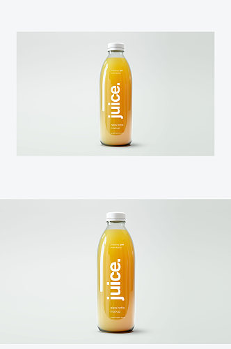 芒果汁饮料瓶设计展示样机