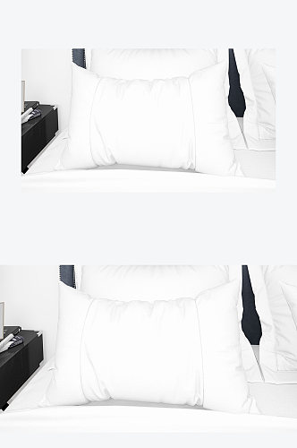 卧室床铺枕头展示宣传样机