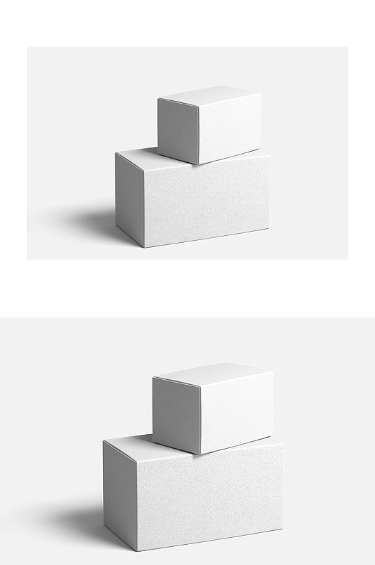 方形包装盒叠加样机