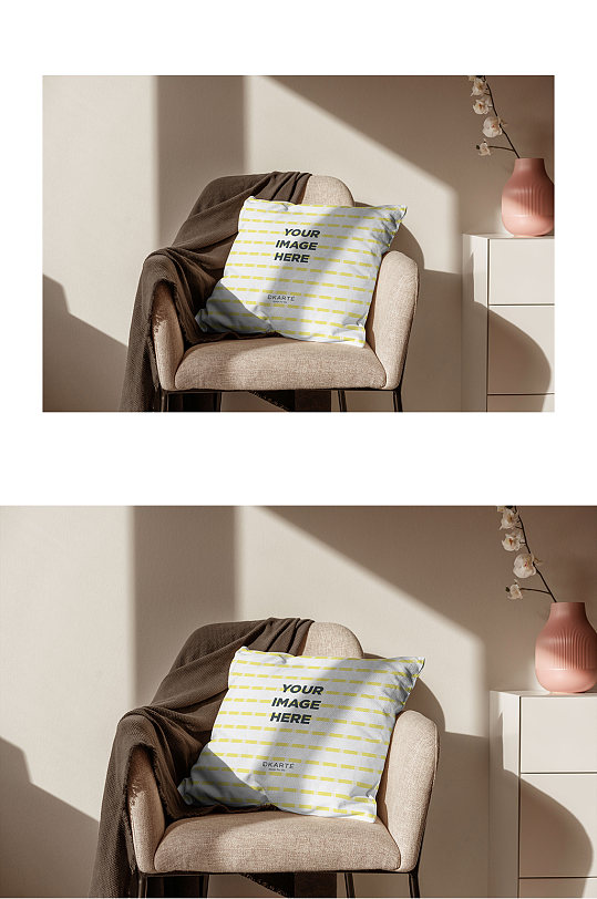 沙发抱枕展示宣传样机