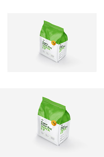 绿色食品袋宣传展示样机