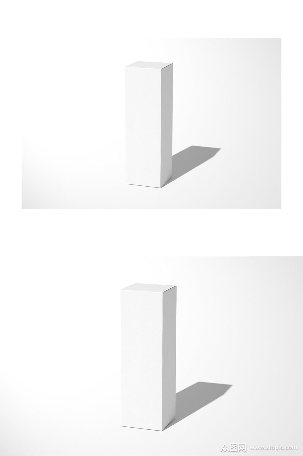 白色护肤包装盒展示样机