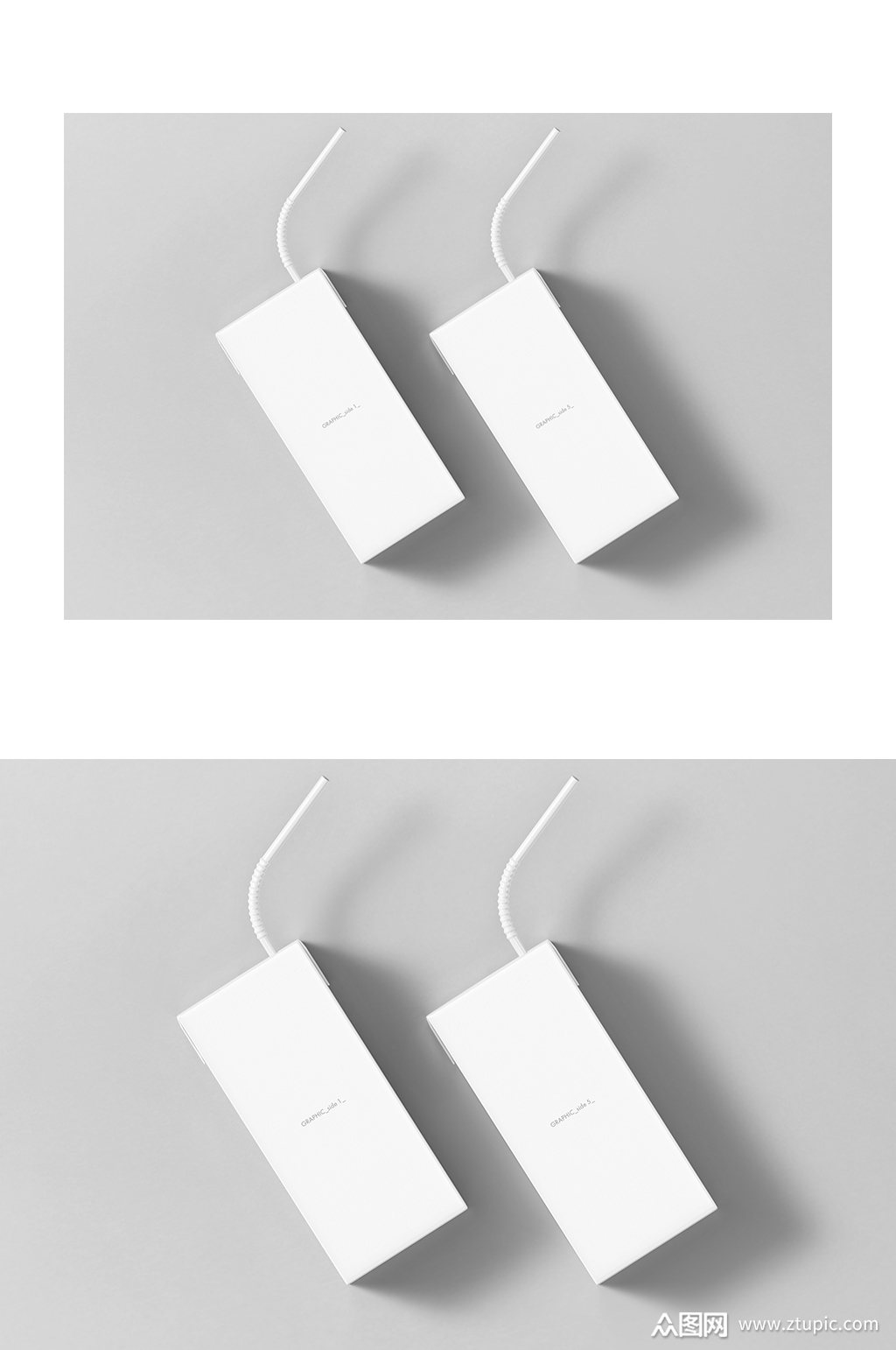 众图网独家提供平躺的牛奶盒二联样机素材免费下载,本作品是由冰榔