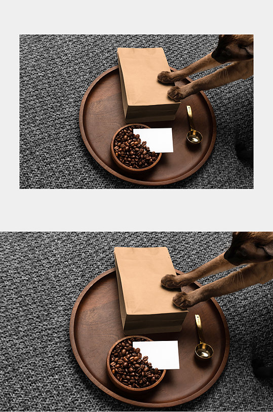 咖啡豆托盘展示样机