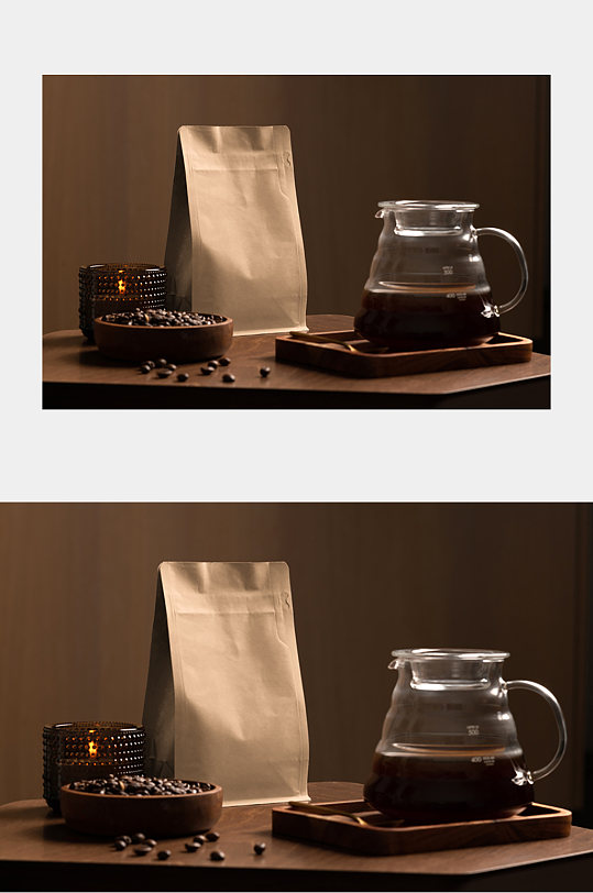 咖啡品牌咖啡豆展示宣传样机