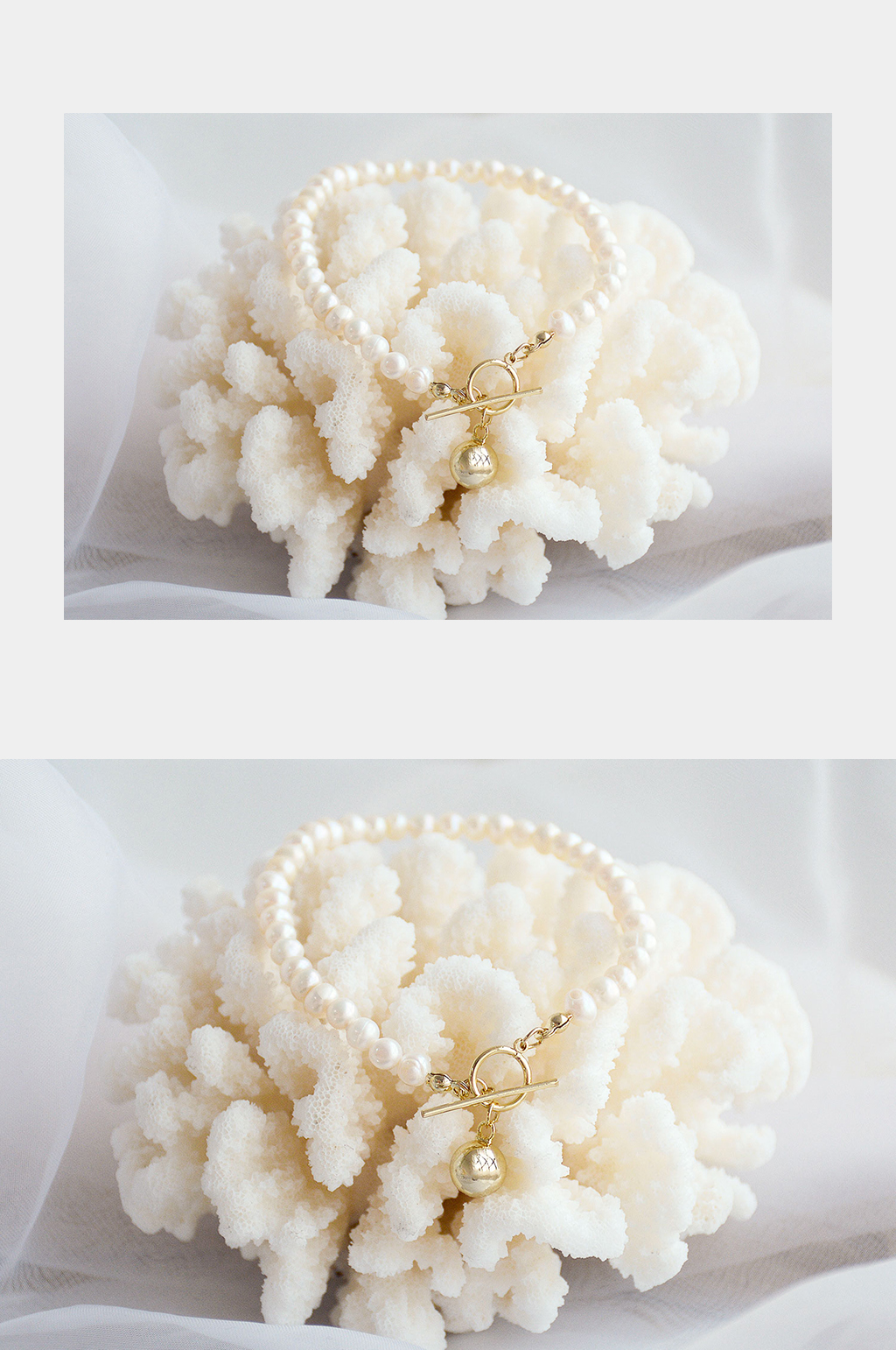 珍珠金器项链展示样机素材