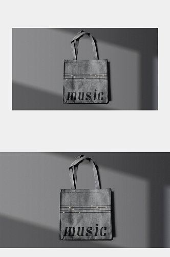音乐品牌手提袋样机