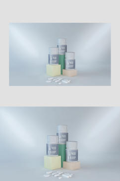药品维生素包装展示宣传样机