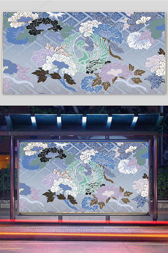 素雅传统文化电视背景墙