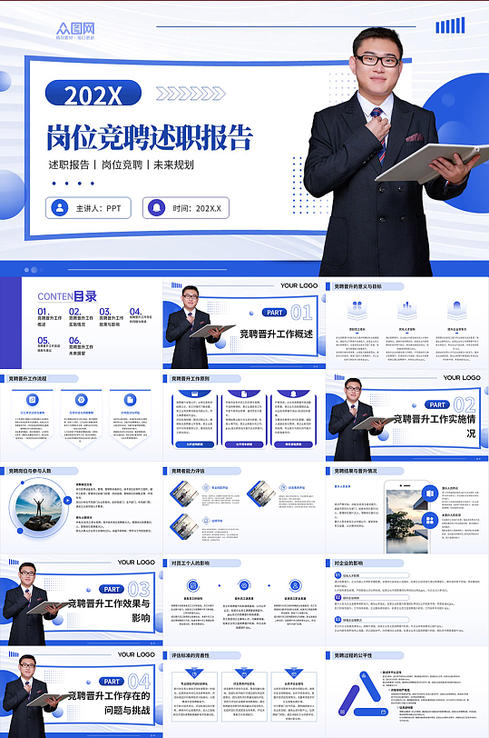 企业岗位竞聘晋升工作汇报述职PPT