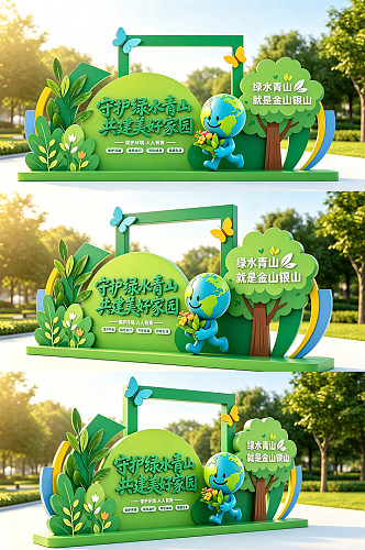 生态环保宣传公益活动美陈