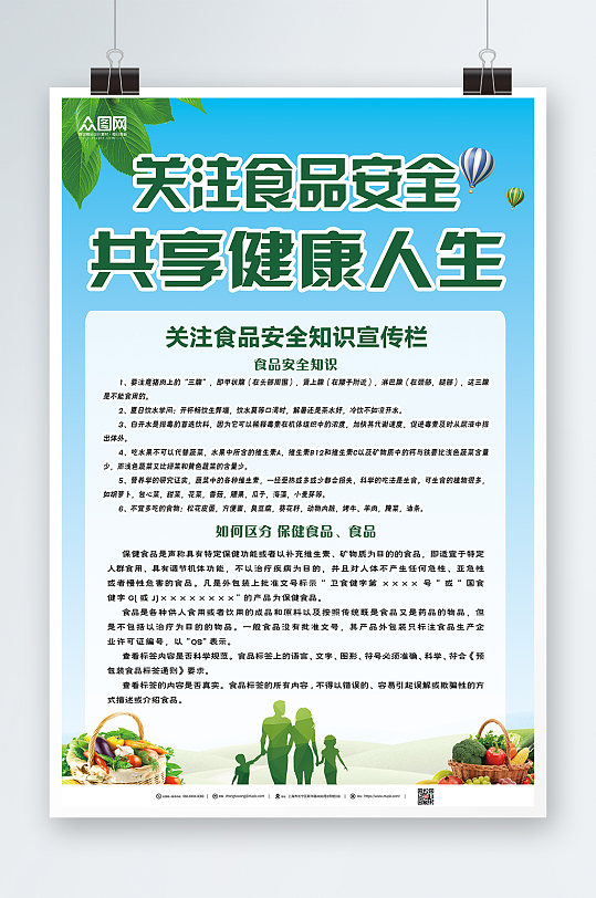 食品安全知识海报