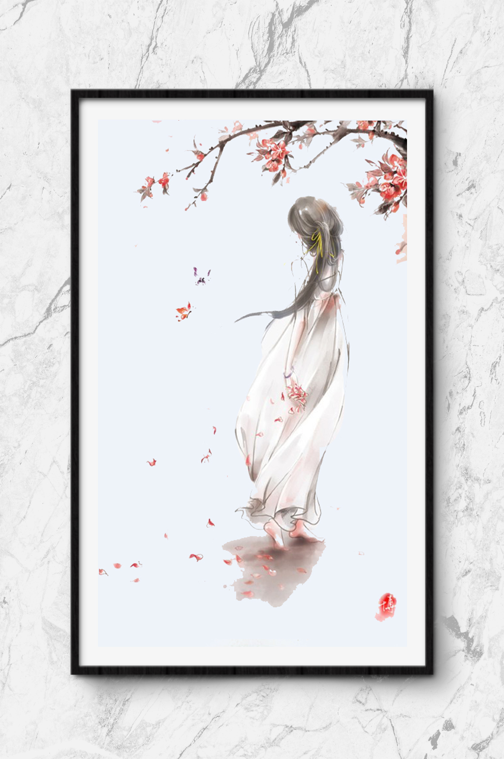卡通淡雅背景图片素材