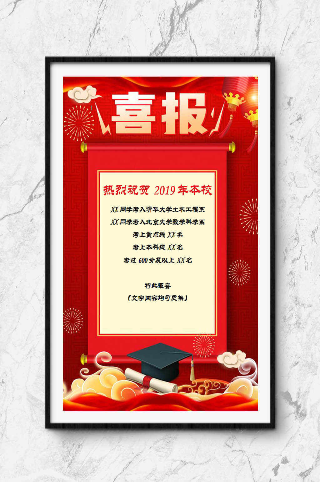 业绩喜报模板下载素材