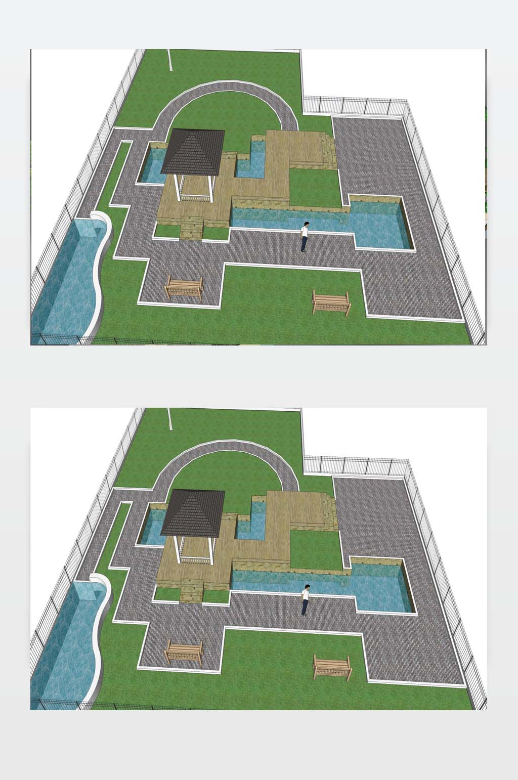 庭院花園模型設計