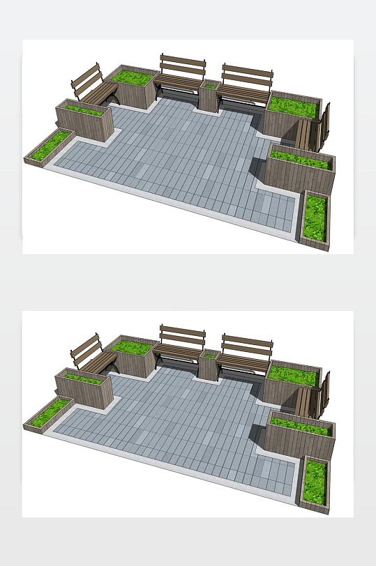 庭院花园模型设计-众图网