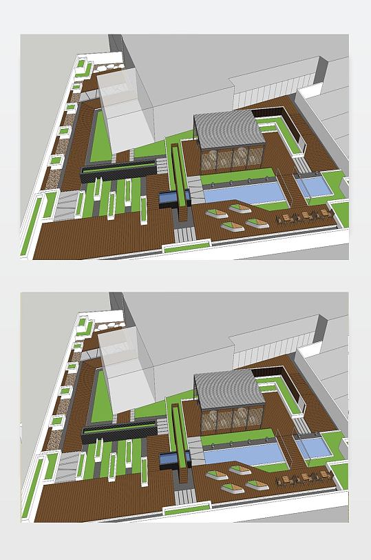 屋顶花园方案图下载-众图网