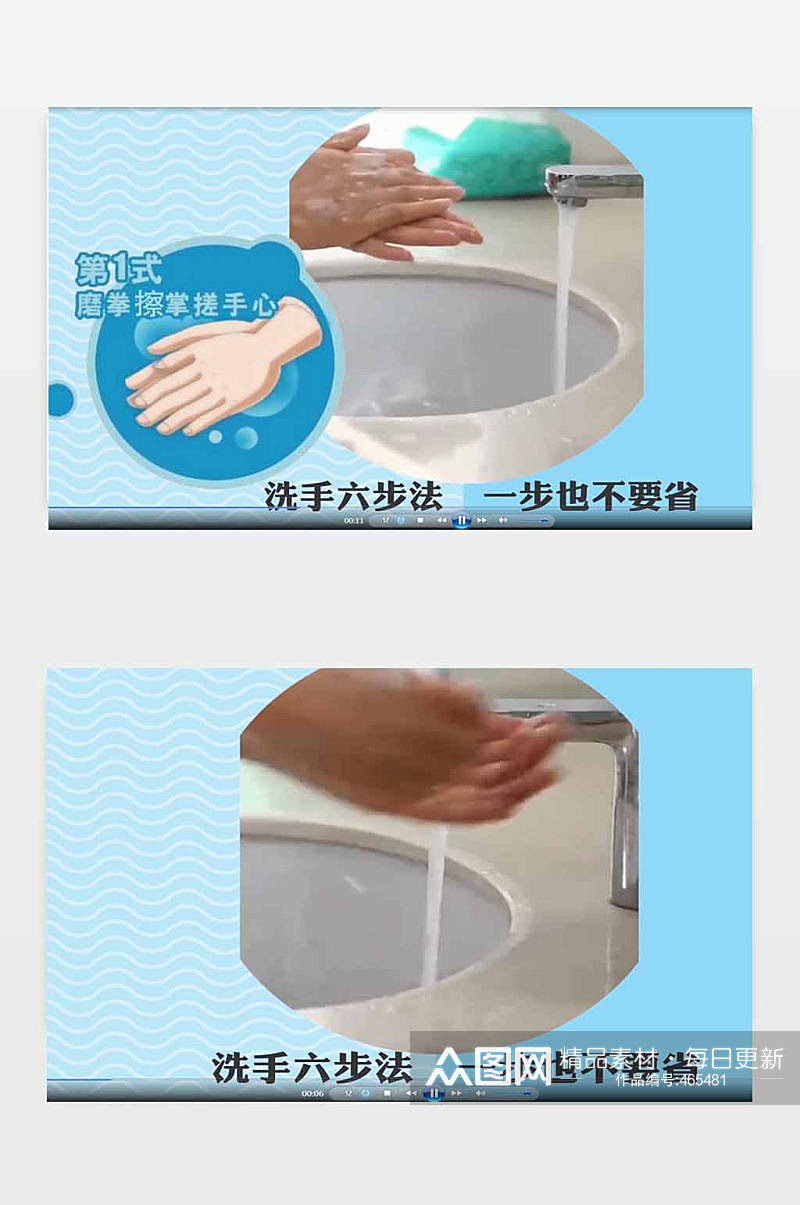 防护洗手疫情宣传片素材