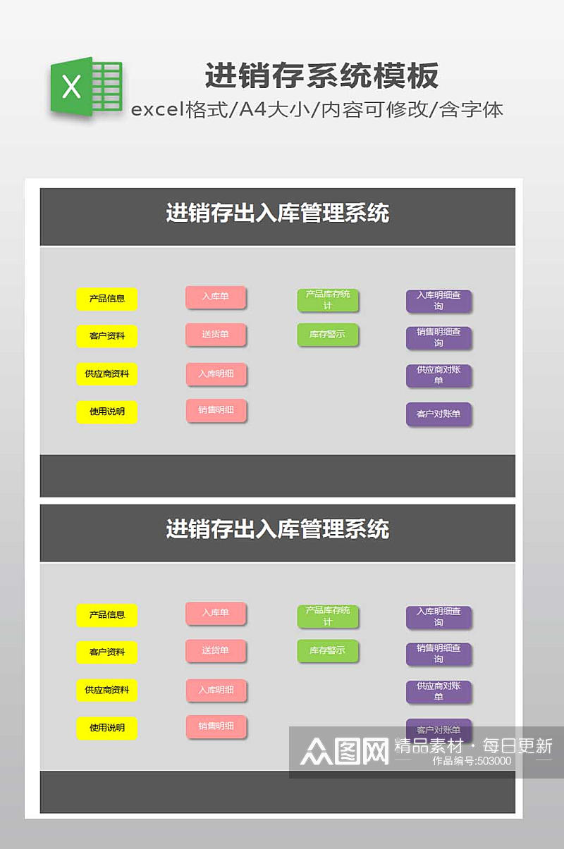 进销存出入库管理系统素材