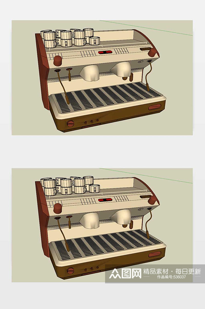 咖啡机SU模型下载素材