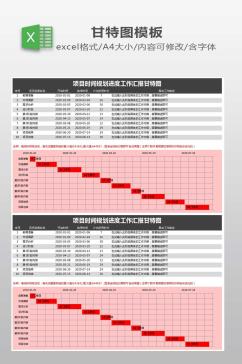 EXCEL甘特图下载