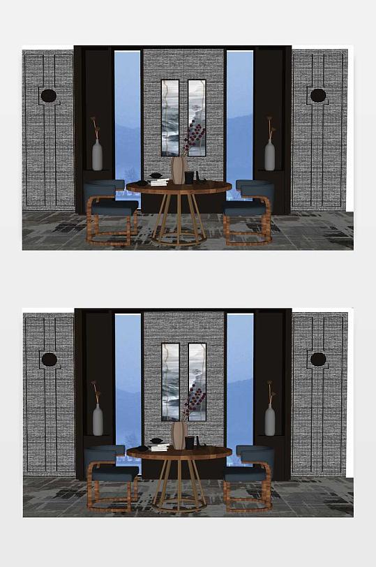 SU禅意家具模型-众图网