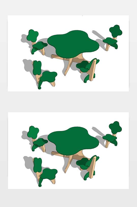 SU桌椅模型下载-众图网