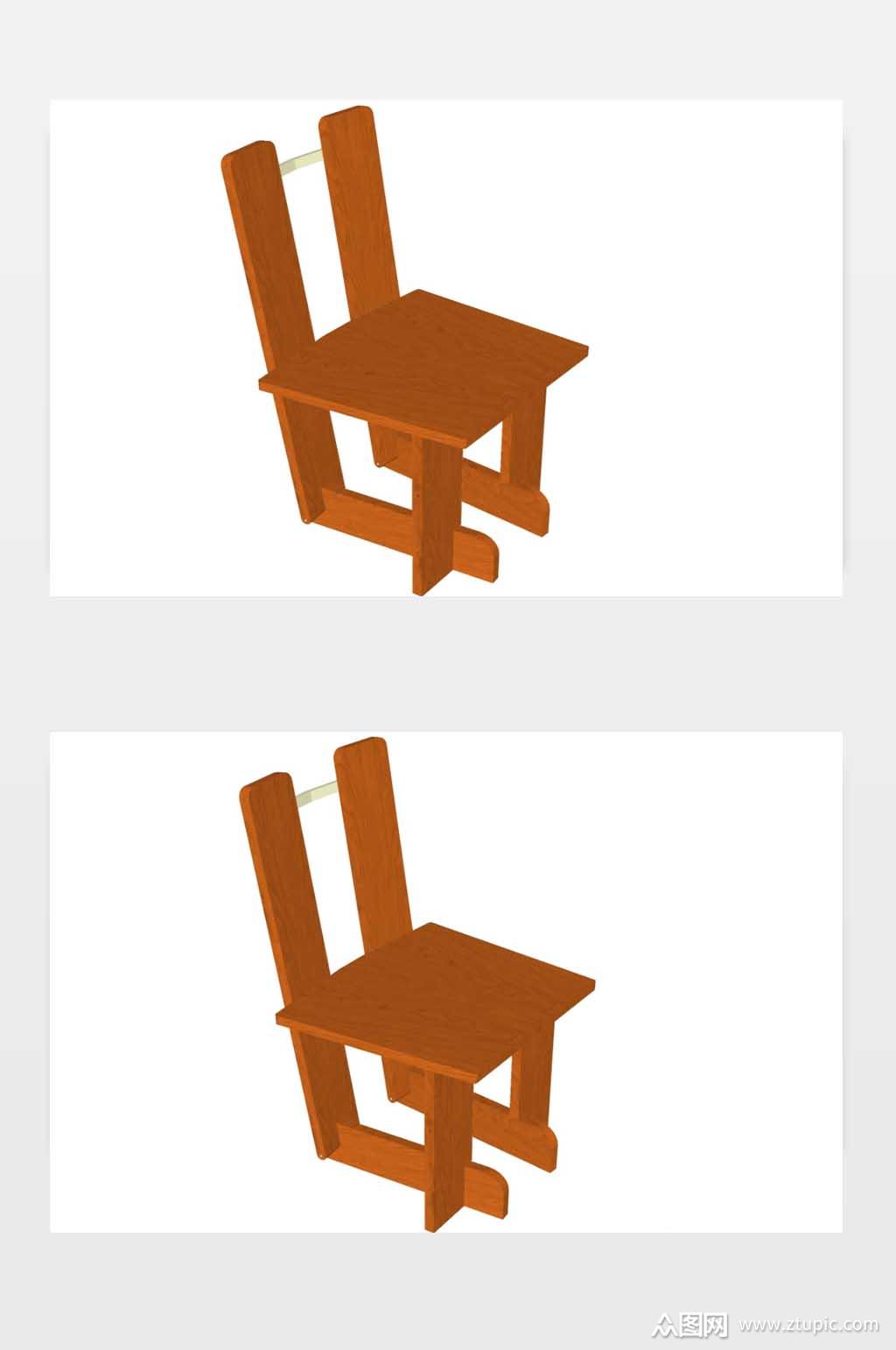 儿童桌椅模型下载素材