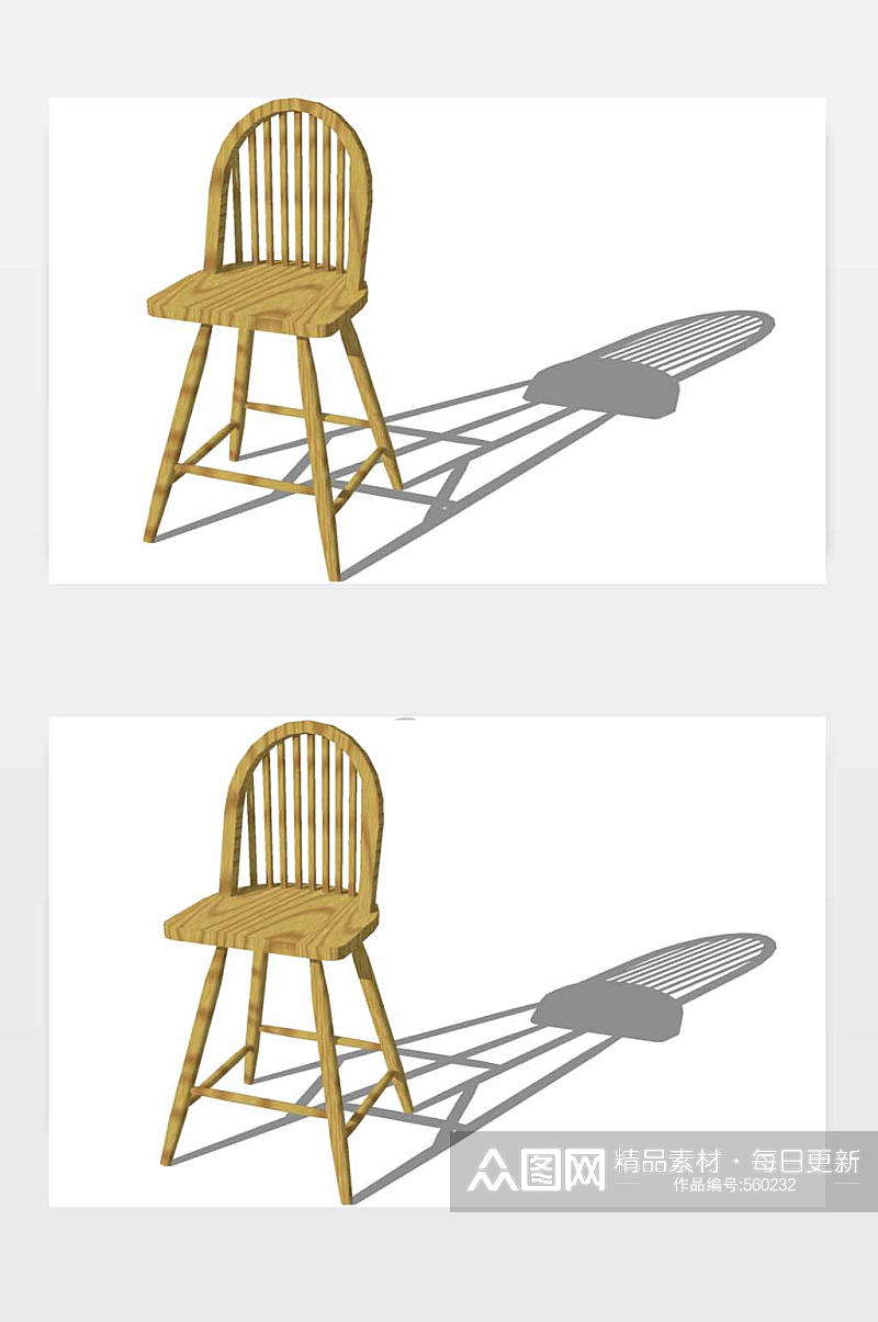 儿童桌椅模型下载素材