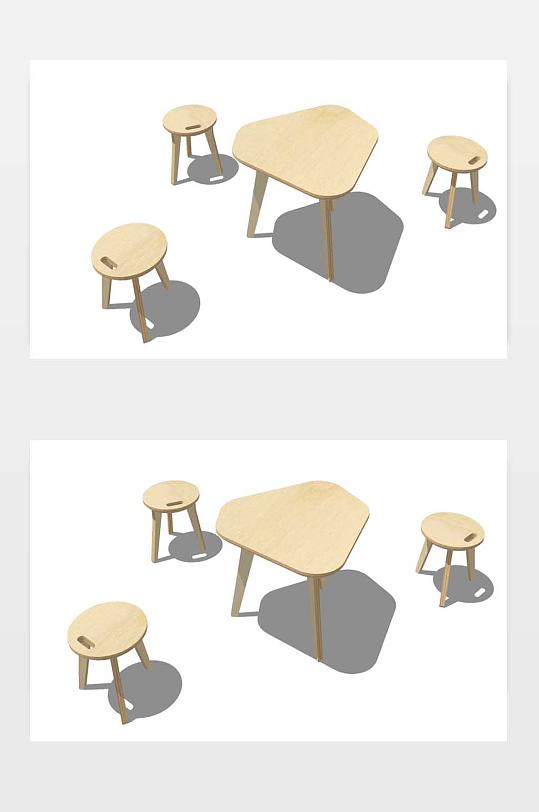 儿童桌椅效果图下载