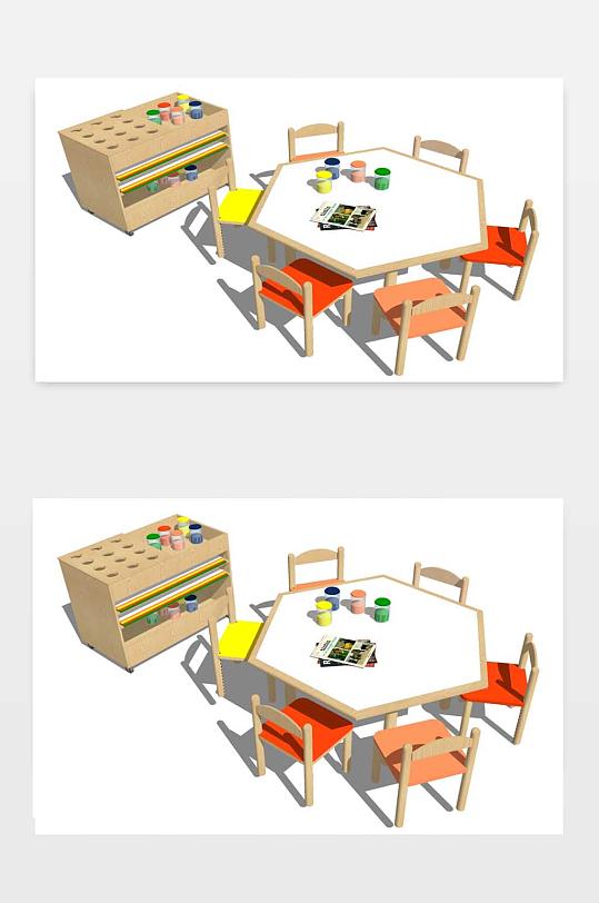 儿童桌椅设计模型