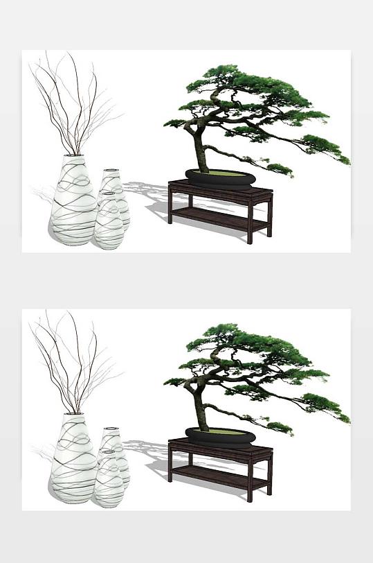 SU盆景模型下载-众图网