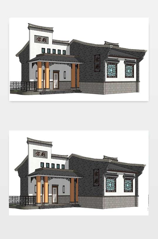 新中式公厕效果图-众图网