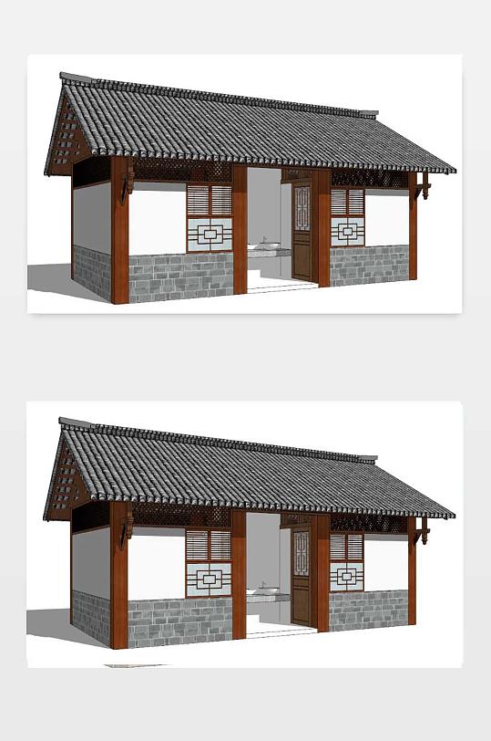 新中式公厕模型图下载