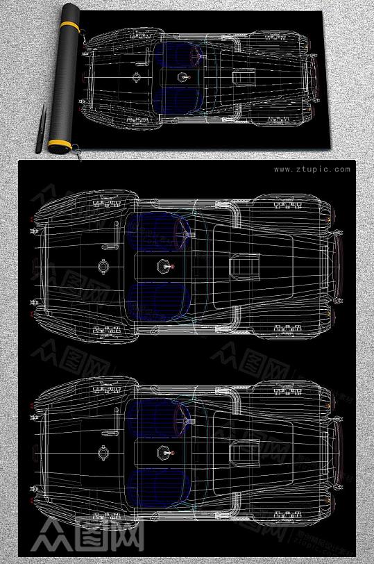 汽车CAD平面设计图